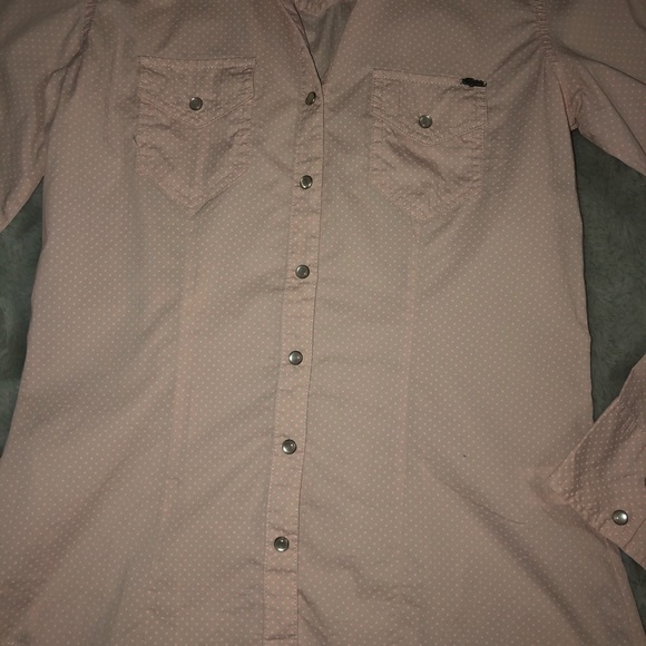 Buffalo David Bitton Shirt Pink Button-Up Cotton - Picture 3 of 10